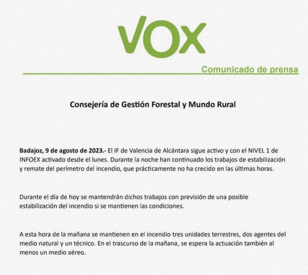 panfleto vox
