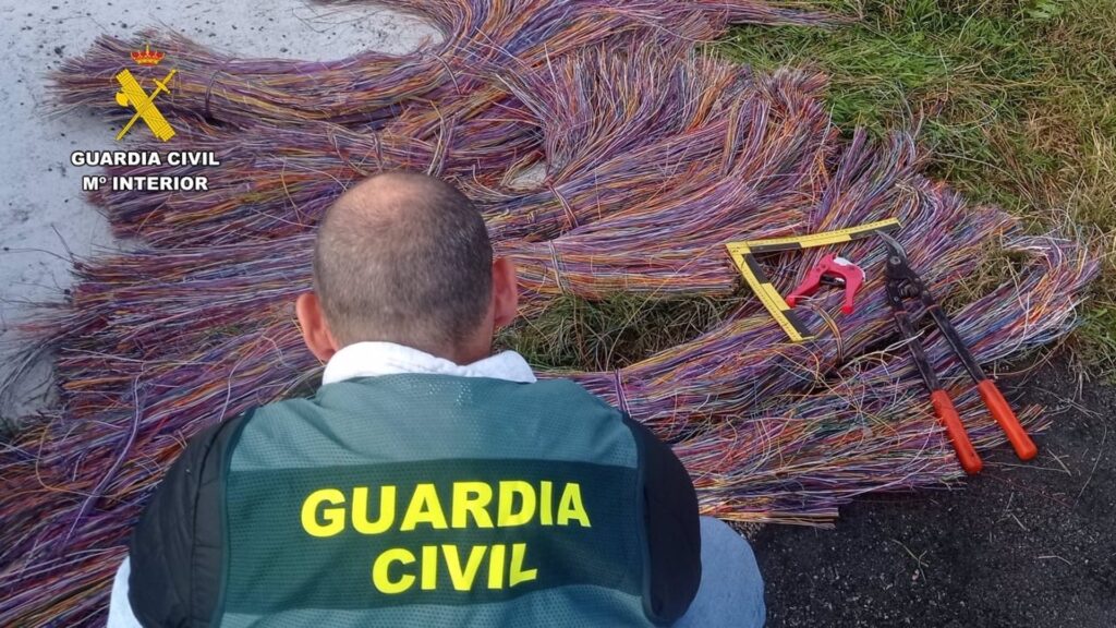 cable robado y guardia civil