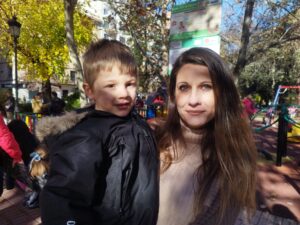 Isaias y su abuela Laura