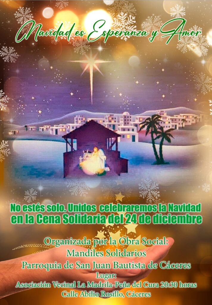 cartel cena solidaria