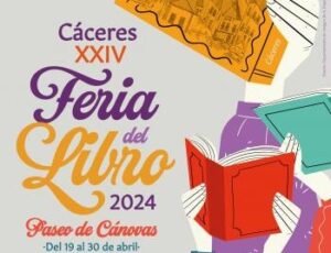 cartel feria del libro de caceres