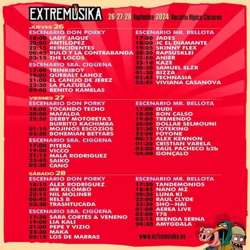 Extremúsika, en marcha para que 60 bandas llenen el recinto hípico cacereño extremusika cartel