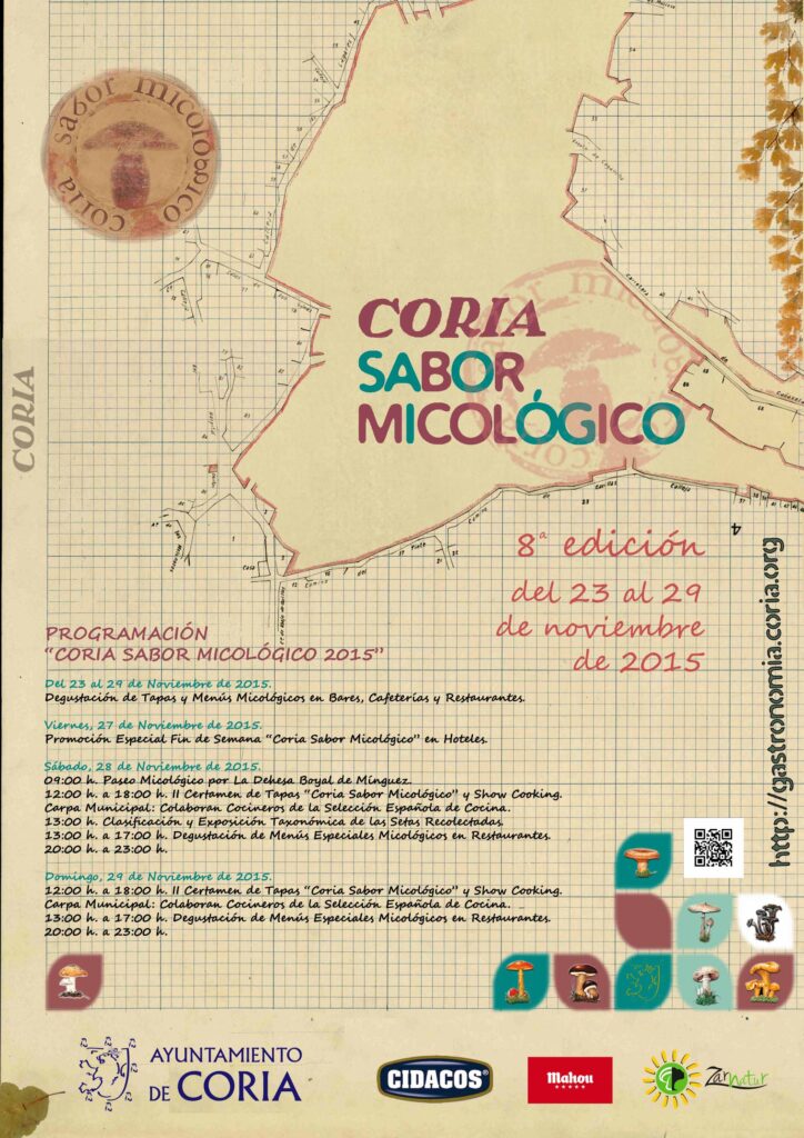 Cartel Coria Sabor Micologico 2015