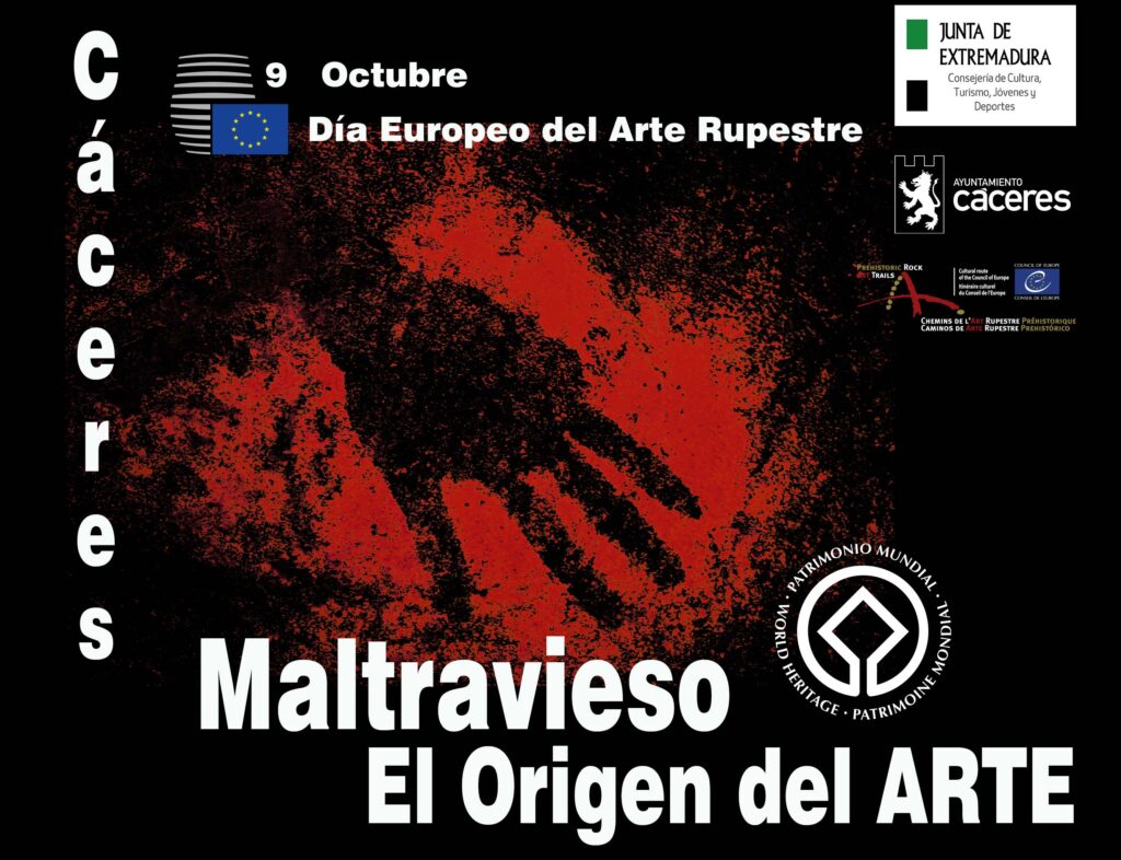 Cáceres celebra el Día Europeo del Arte Rupestre comparando manos con los Neandertales LOGO DIA EUROPEO DEL ARTE RUPESTRE