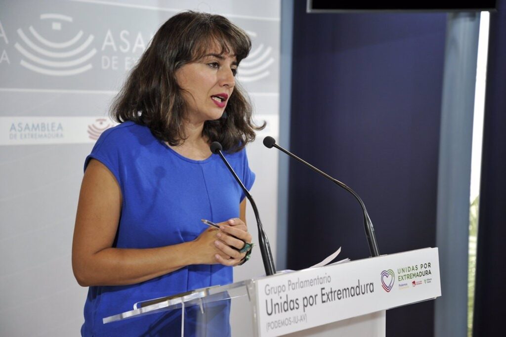 Irene de Miguel, Unidas por Extremadura pide a la presidenta de la Junta que le dé un portazo en la cara a Vox irene de miguel unidas extremadura