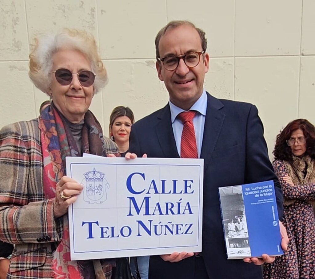 Cáceres rinde homenaje a la jurista María Telo Núñez, pionera en la lucha por los derechos de las mujeres telo