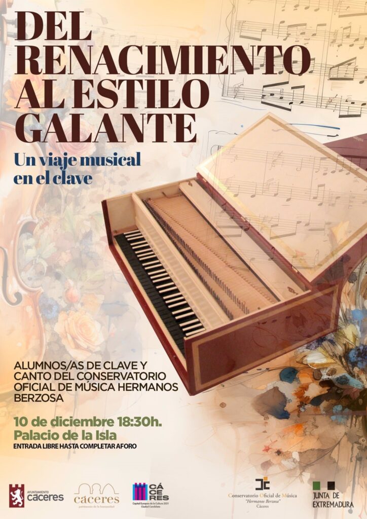 cartel canto y clave