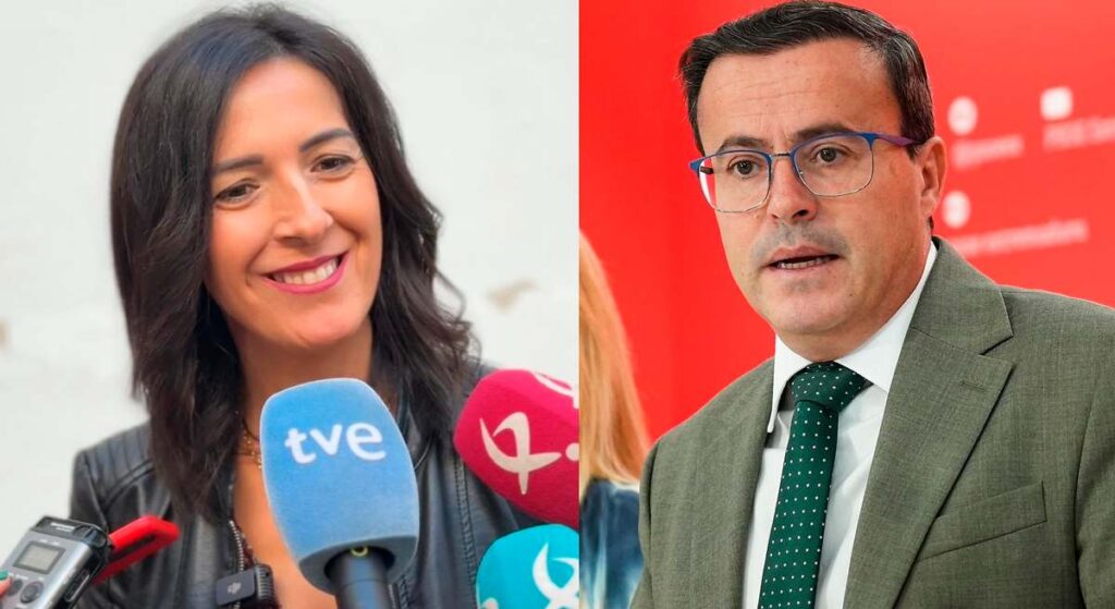 Este sábado Gallardo y Gutiérrez se enfrentan a las primarias del PSOE de Extremadura esther y gallardo