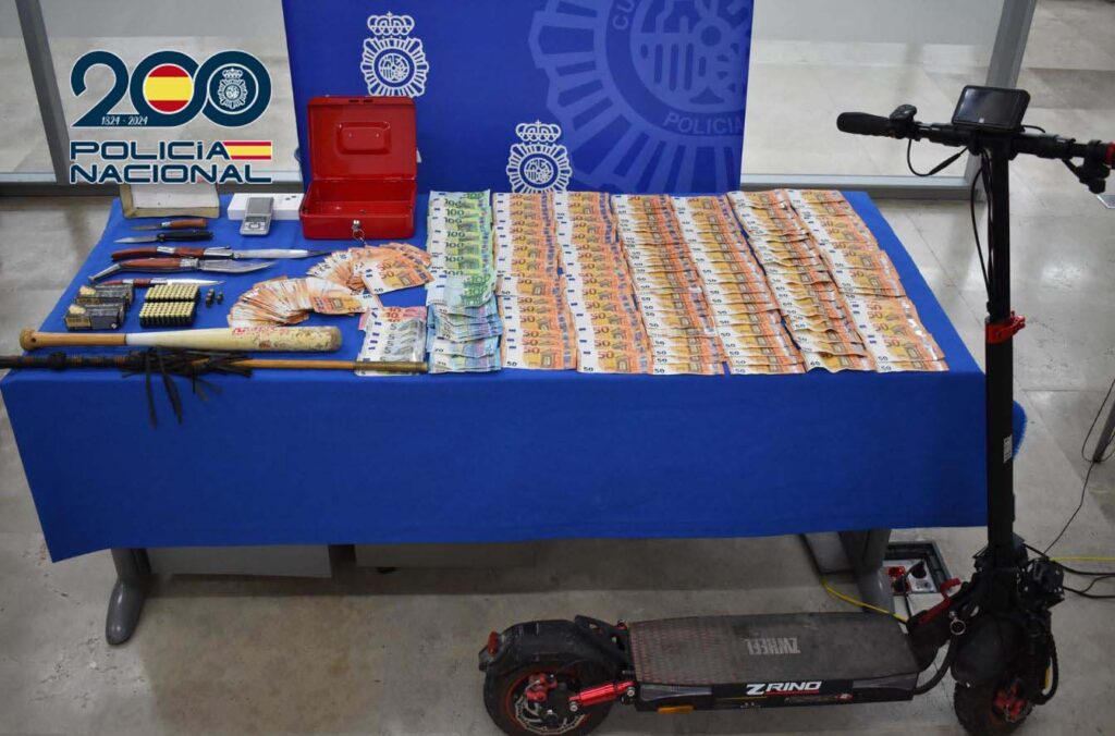 Desmantelado un punto de venta de drogas en el barrio placentino de San Lazaro droga