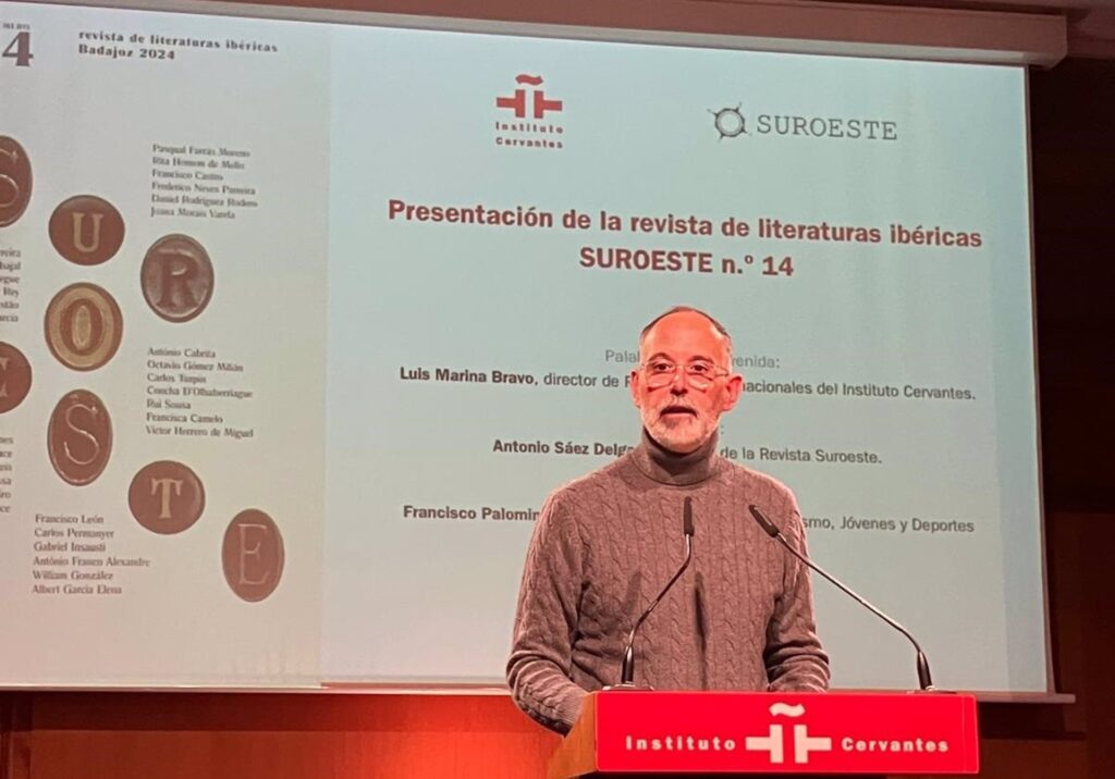 Revista Suroeste, un faro literario que ilumina el Instituto Cervantes de Madrid palomino suroeste