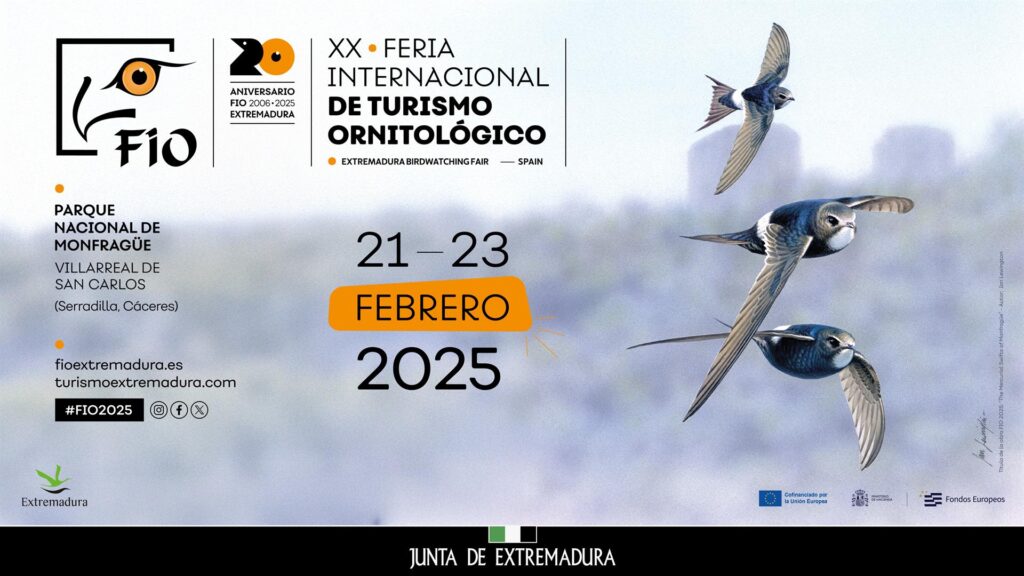 Plasencia y Trujillo se preparan para la gran cita del turismo ornitológico fio