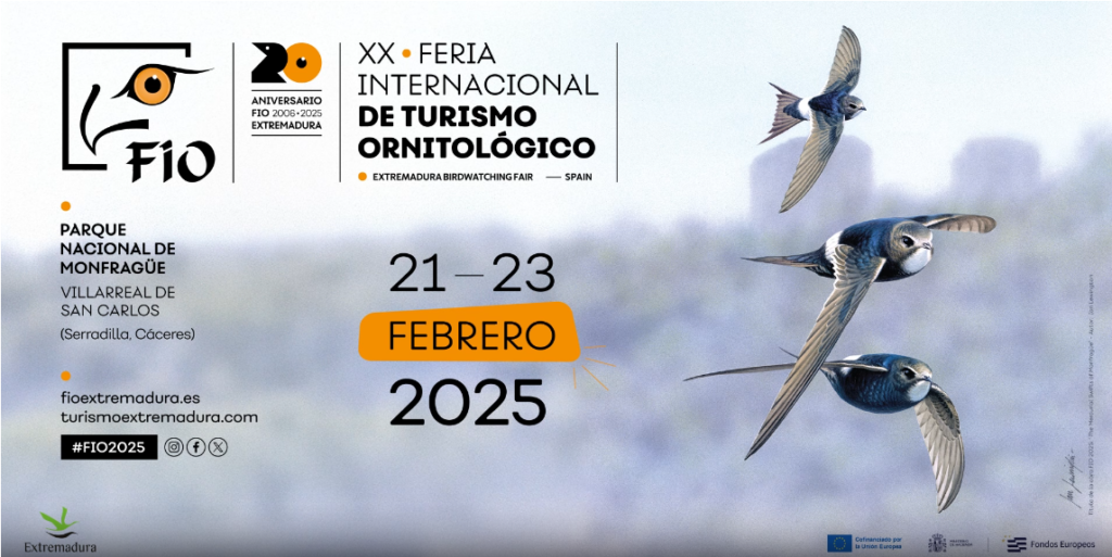 FIO 2025, Monfragüe se convierte una vez más en la capital mundial del turismo ornitológico fio 2025