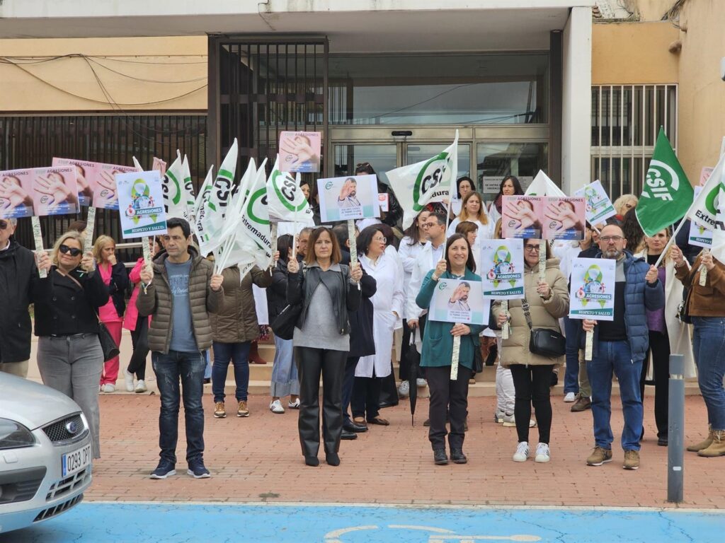 ‘Tolerancia 0’ ante las agresiones a sanitarios en Extremadura sanitarios en huelga