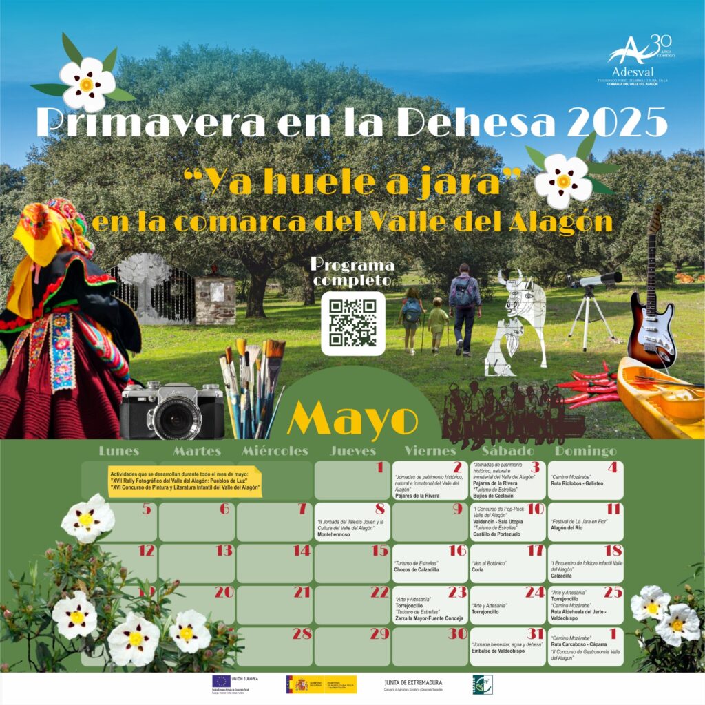 cartel primavera en la dehesa