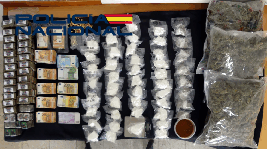 Golpe policial al narco extremeño: siete detenidos y casi cinco kilos de cocaína incautados drogas pn