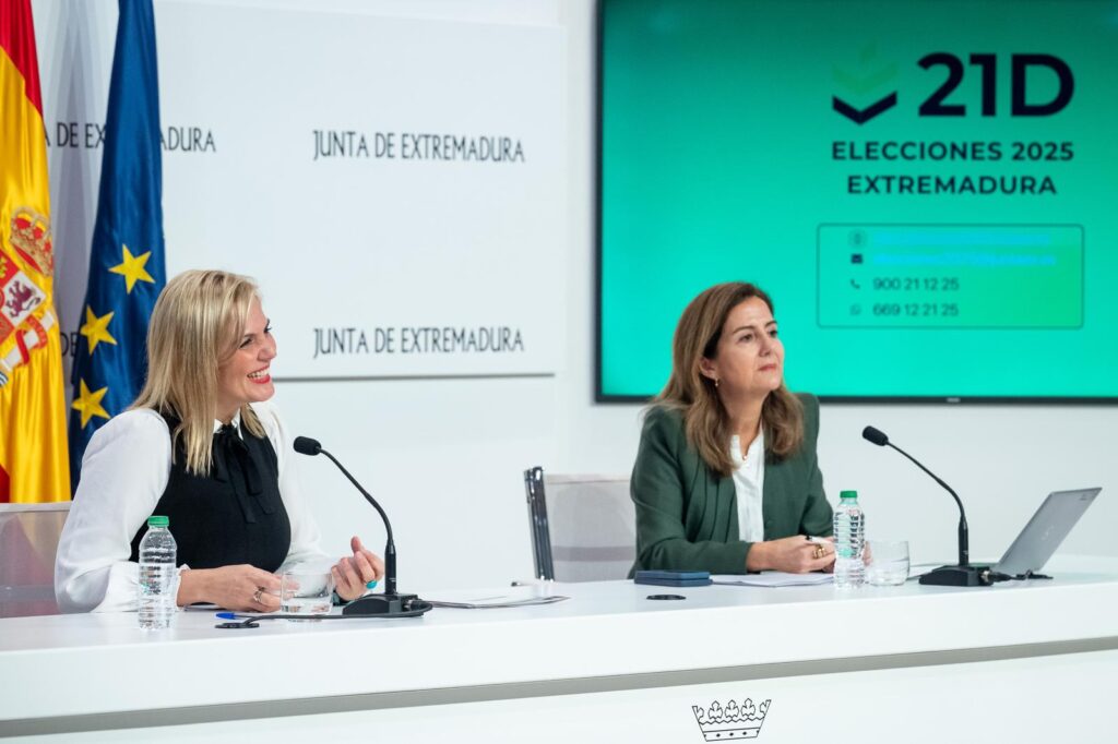Extremadura afronta el 21D con 890.985 electores y un despliegue electoral inédito asumido íntegramente por la Junta elena