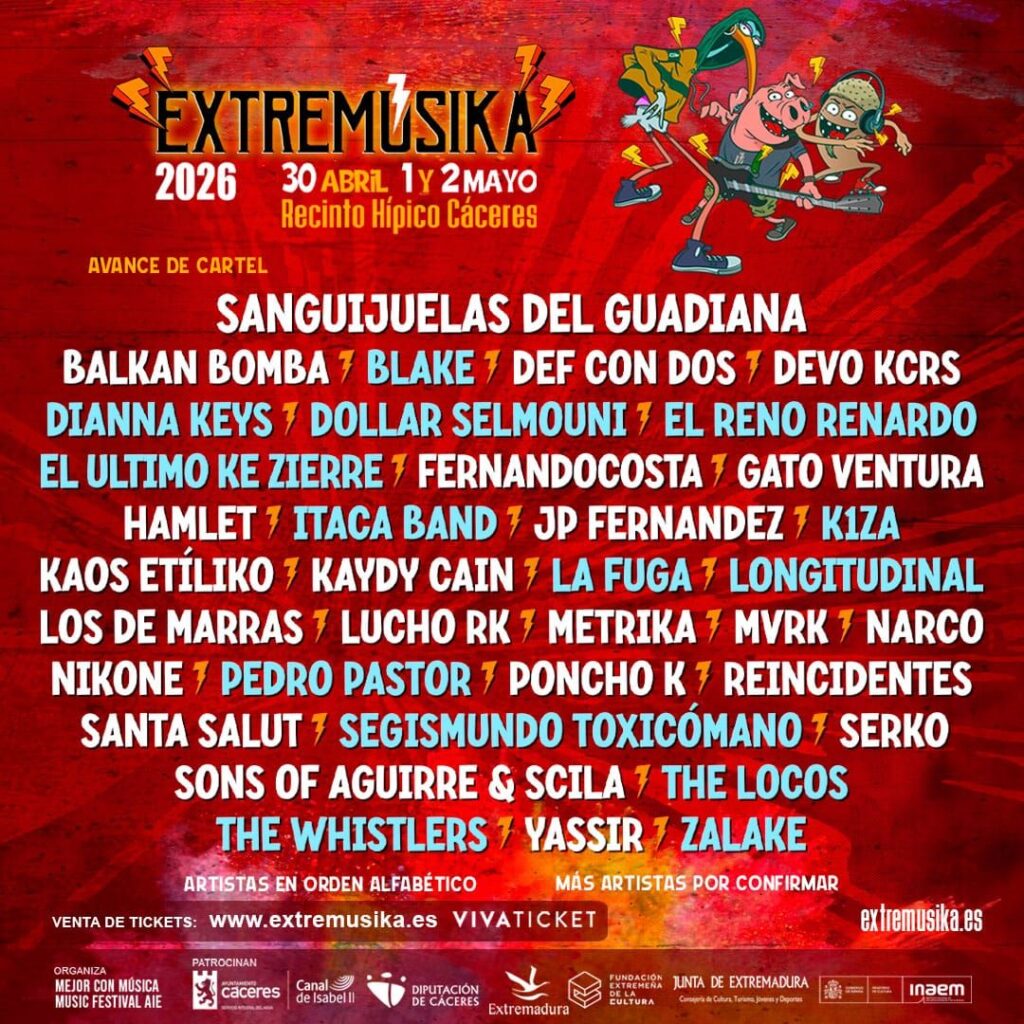 Extremusika 2026 sigue creciendo con un potente tercer avance de cartel extremusika cartel 2025 3977c1f2