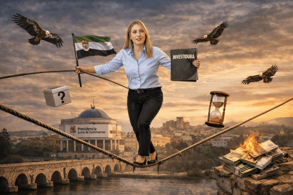 Vox pone precio a Guardiola: Canal Extremadura, vicepresidencia y consejerías en la mesa maria en el alambre