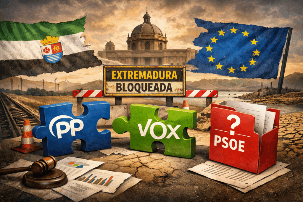 Digital Extremadura pp vox psoe ilustracion