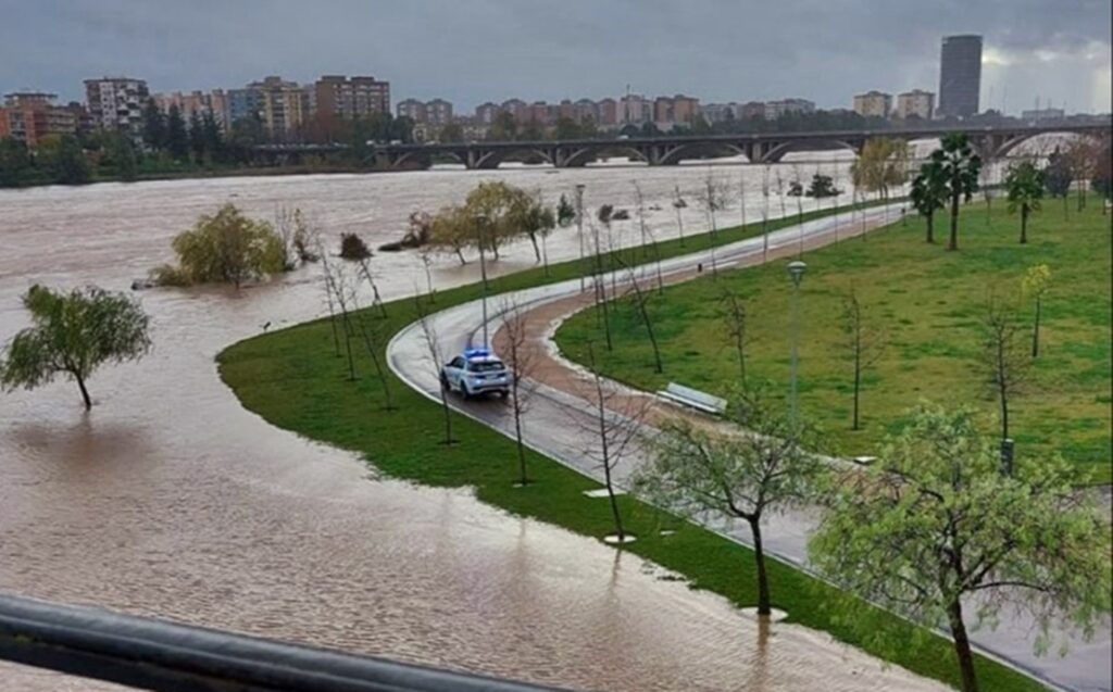 Extremadura, declarada zona de emergencia por los daños de las borrascas rio guadiaana 1
