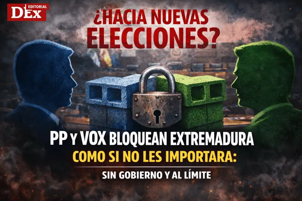 PP y Vox juegan con Extremadura como si no les importara, persiste el bloqueo total y sin rumbo GOBERNABILIDAD