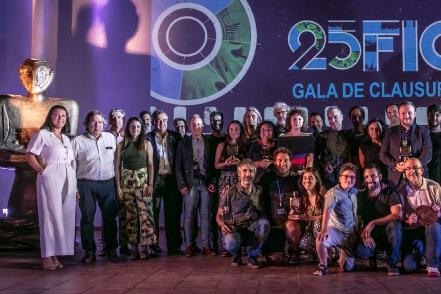 Premiados y organizadores del 25 FIC de Badajoz.
