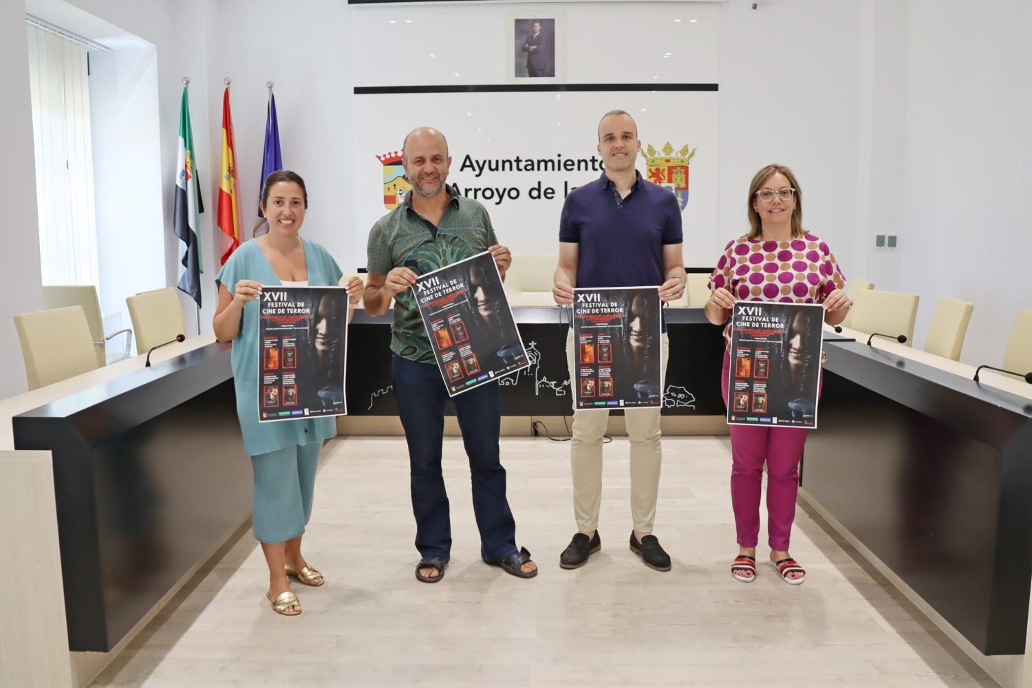 Carlos Caro, Leticia Carrero, Mercedes Pérez y Jerónimo García