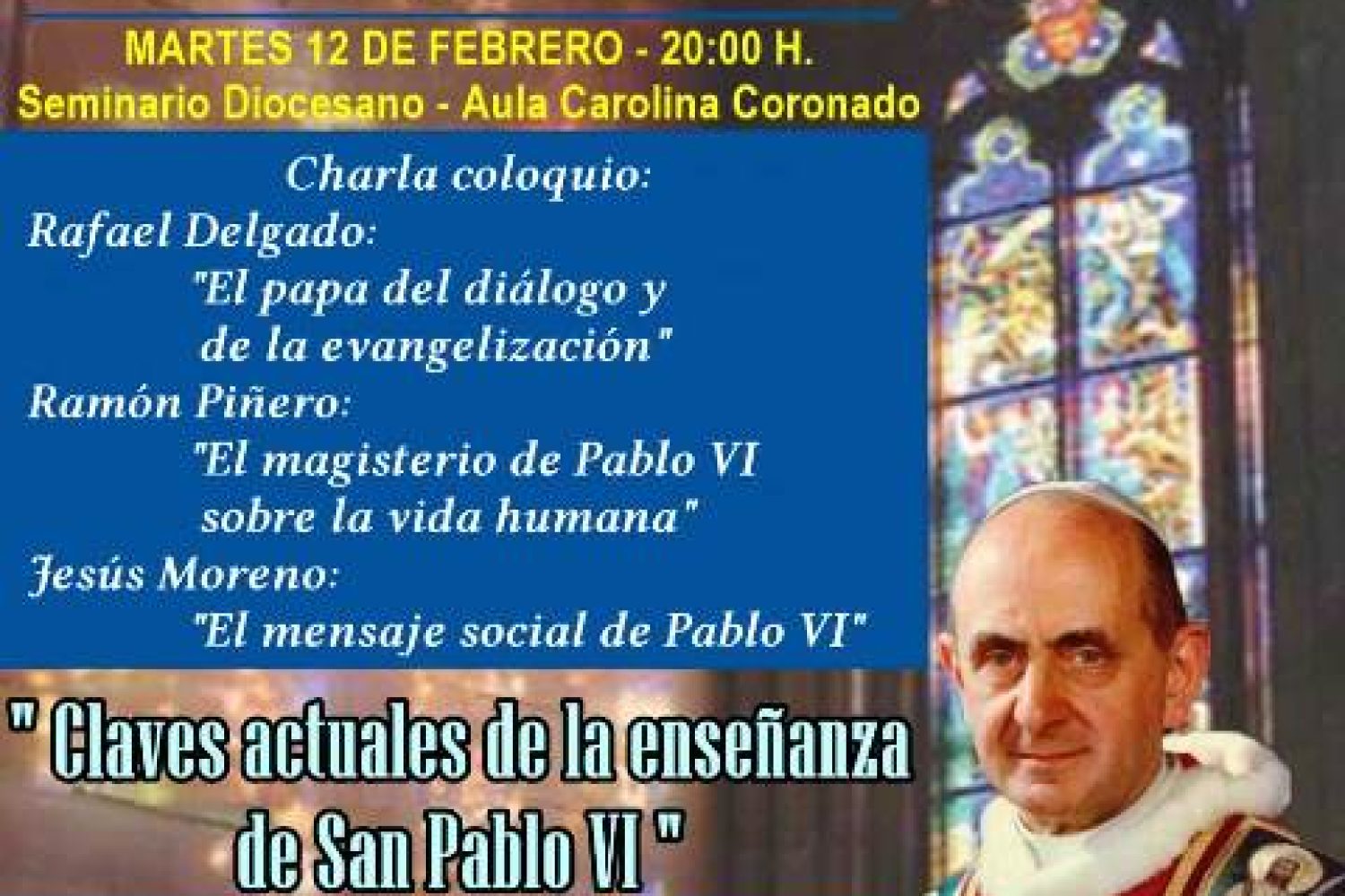 Cartel Homenaje Pablo VI