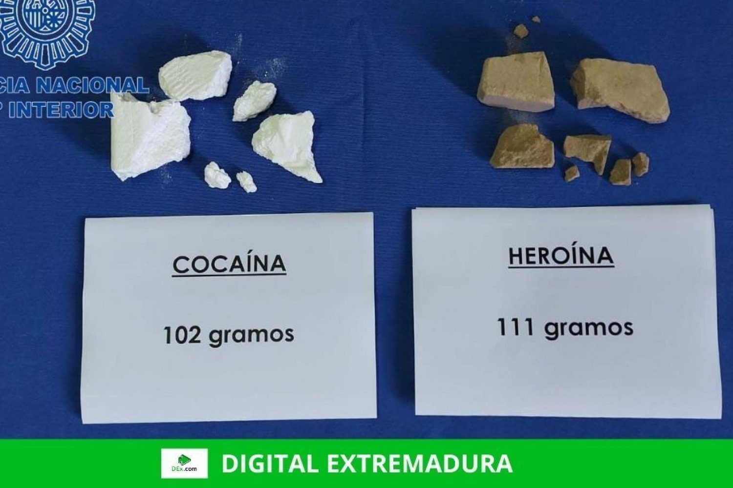 Detenidas dos personas que portaban cocaína y heroína entre sus pertenencias