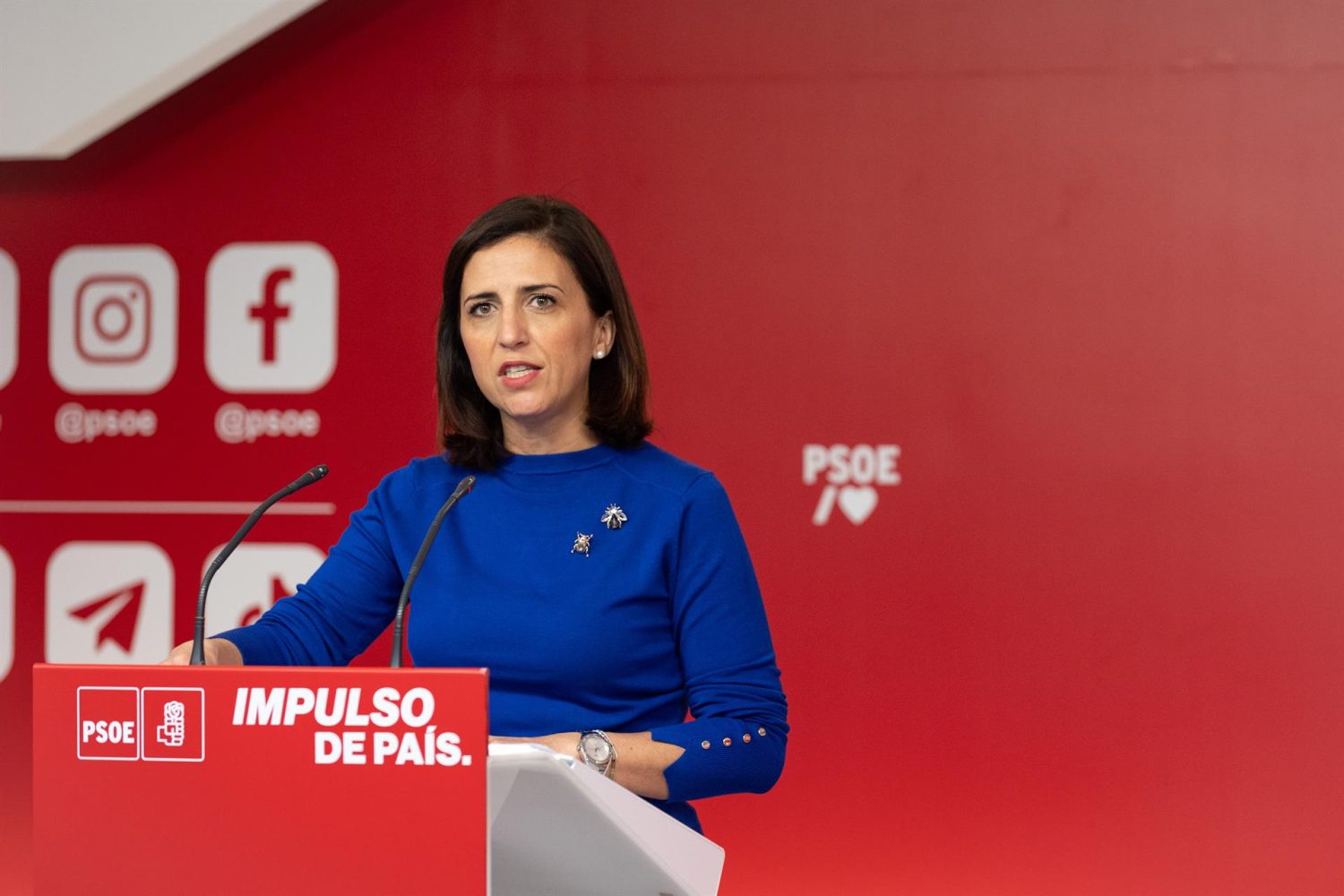 Esther Peña. portavoz del PSOE.