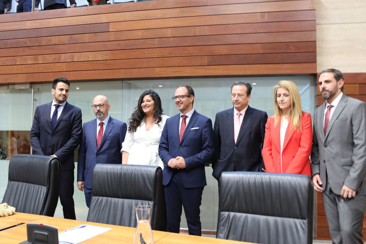 Miembros del Grupo Parlamentario Ciudadanos en la Asamblea de Extremadura.