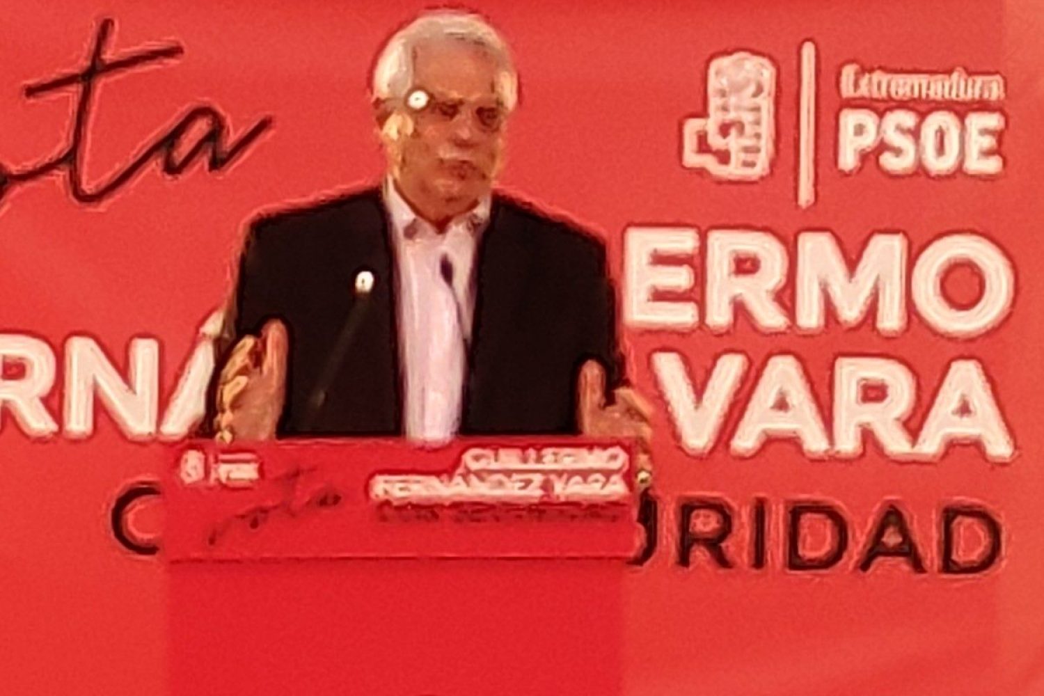 José Borrell en Cáceres.