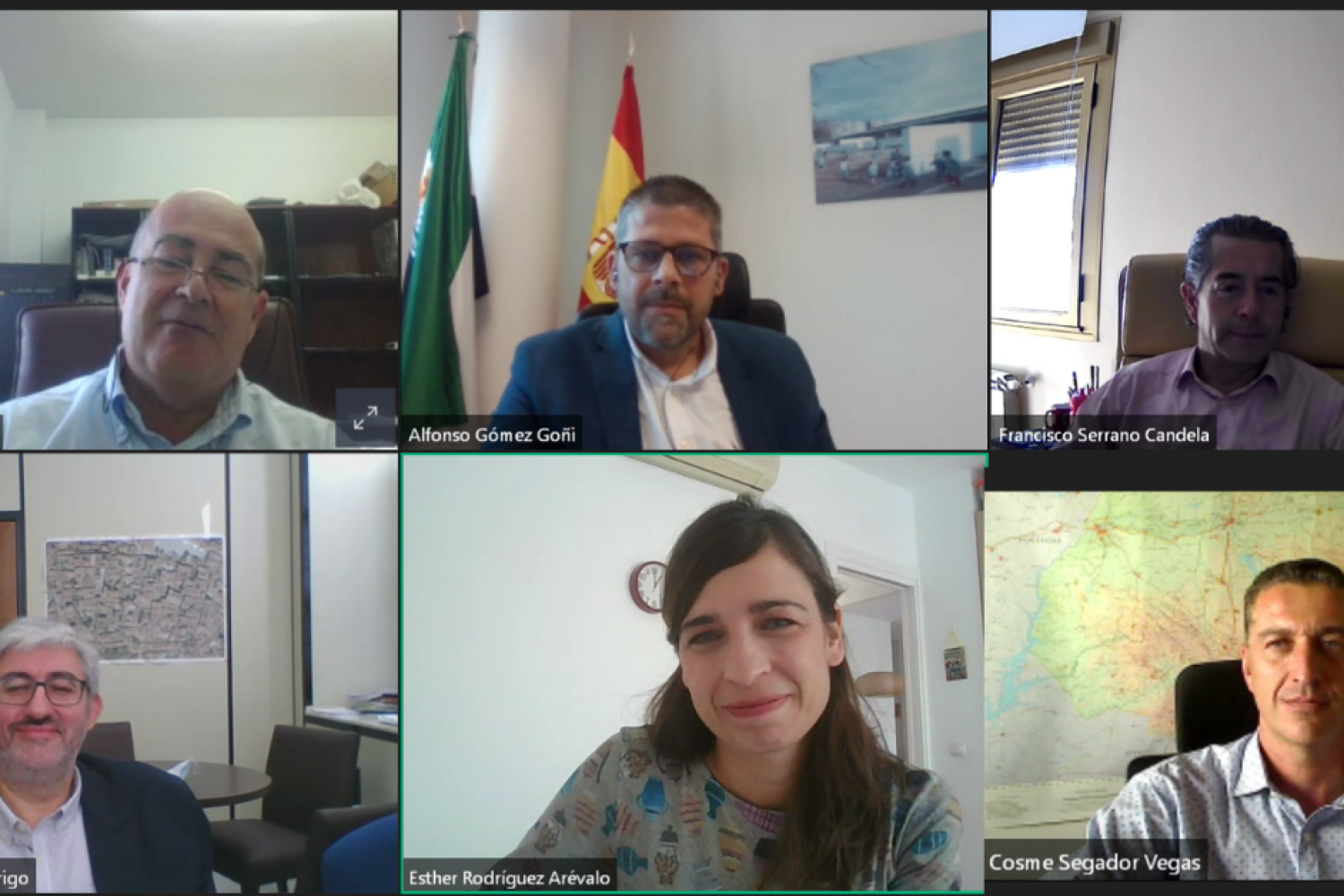 Intervinientes webinar Extremadura