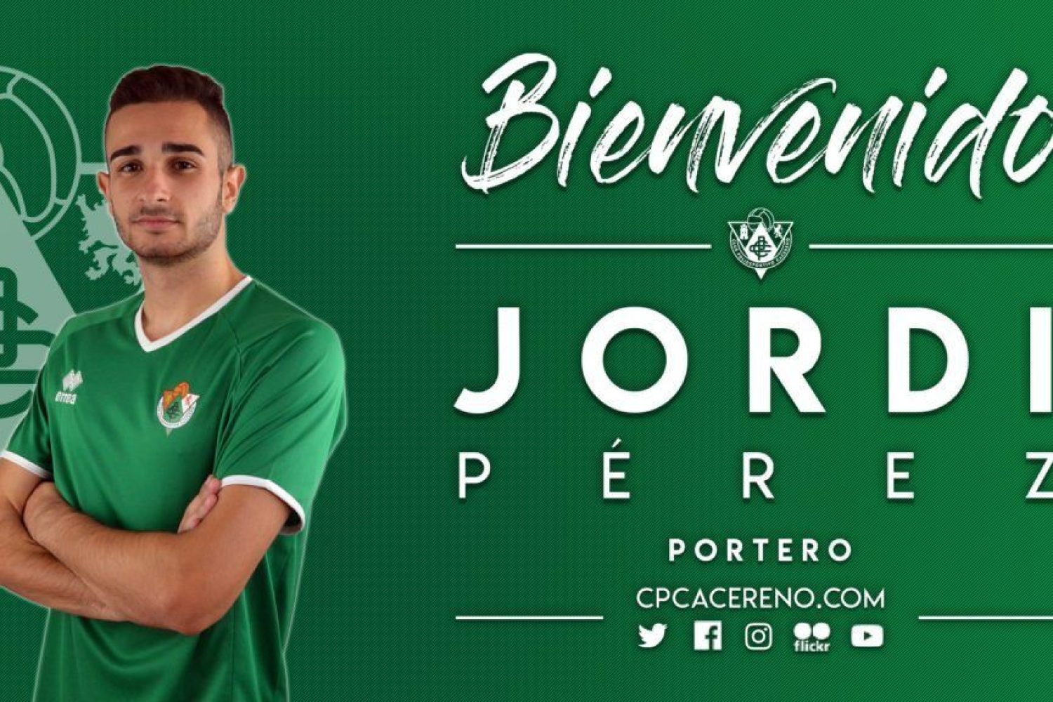 Jordi Pérez, guardameta del CP Cacereño.