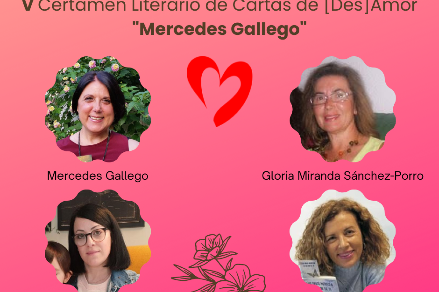 Jurado V Certamen Literario de Cartas de Des-Amor Mercedes Gallego