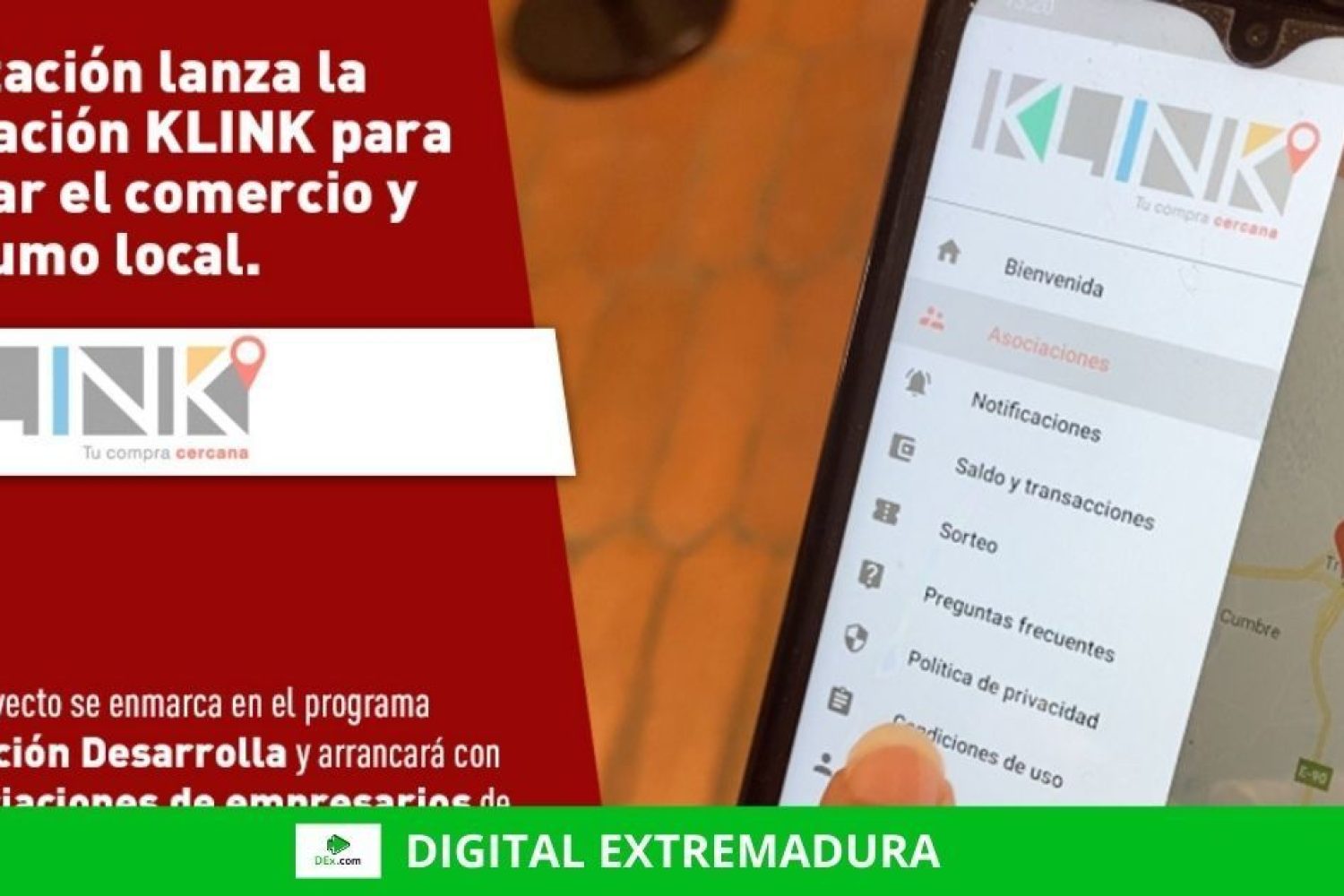La Diputación de Cáceres lanza la aplicación KLINK para apoyar el comercio y el consumo local
