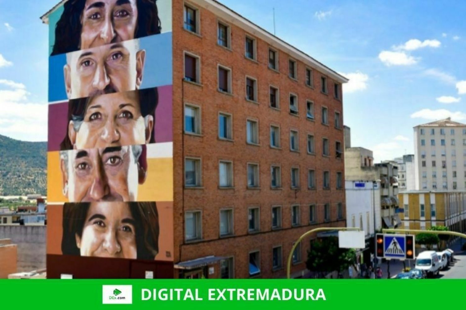 Losar de la Vera, la última localidad en acoger el proyecto artístico Muro Crítico