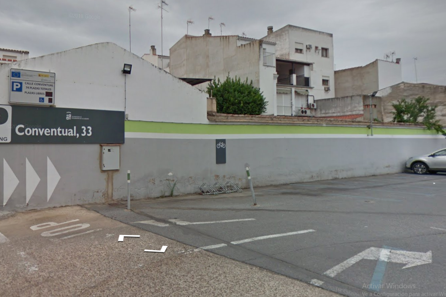 PARKING CALLE CONVENTUAL VILLANUEVA DE LA SERENA. Google Street.