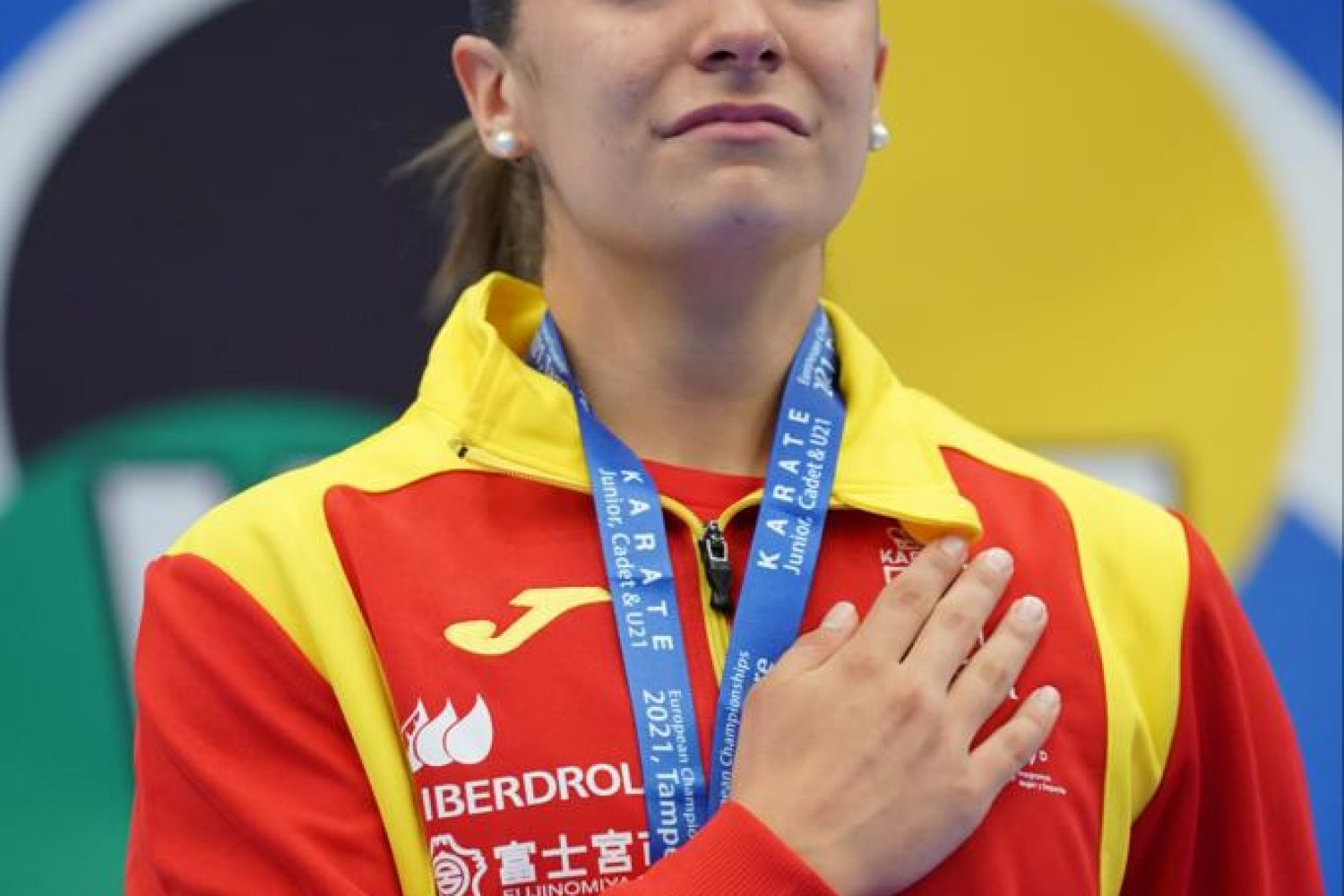 Paola Garcia tras su oro en el Europeo