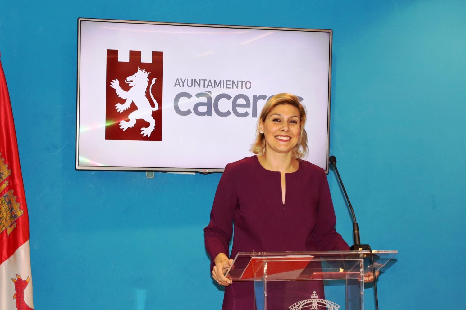 Raquel Preciados, portavoz de Ciudadanos en el ayuntamiento de Cáceres.