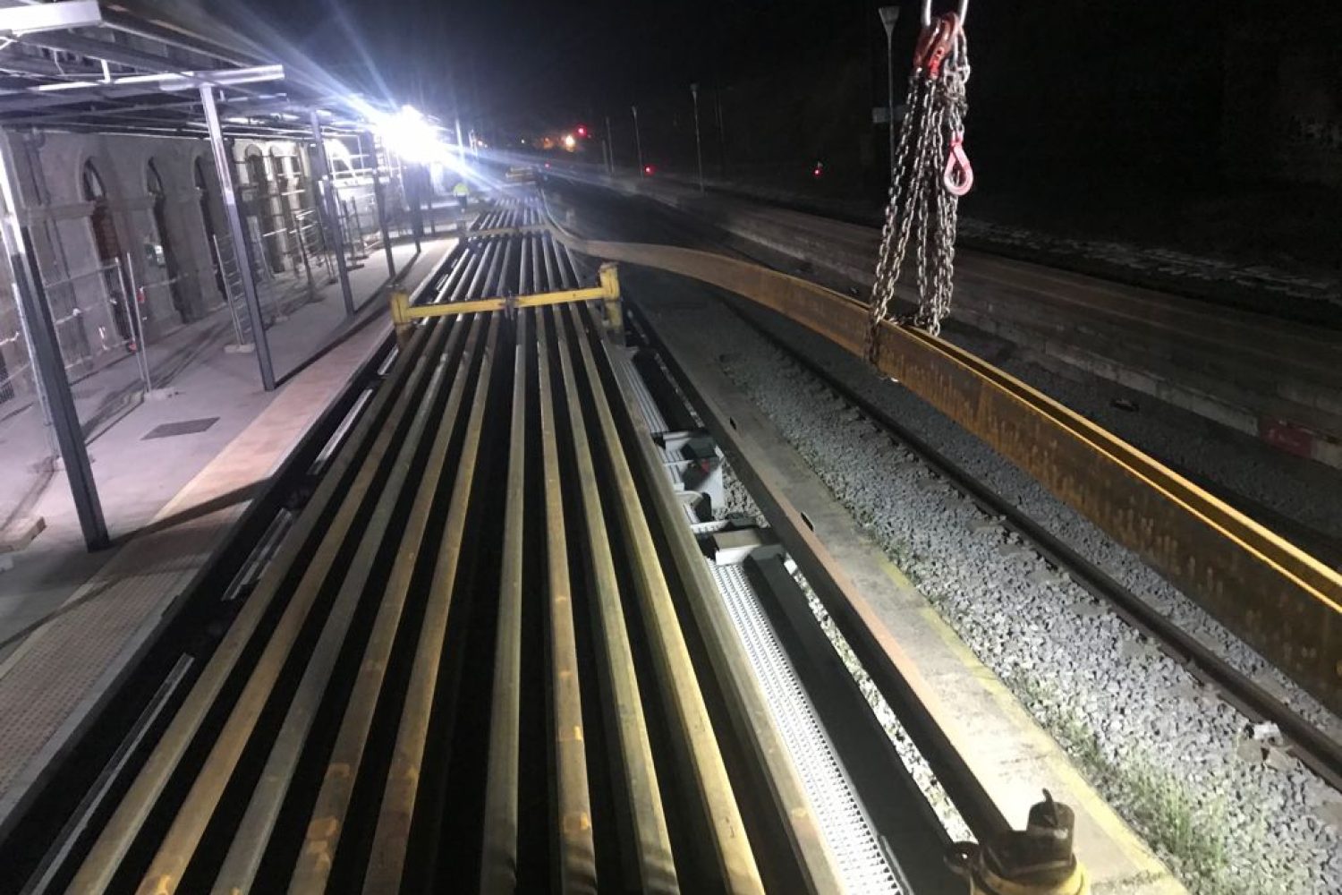 TrenCarrilero en la estación de Monfragüe