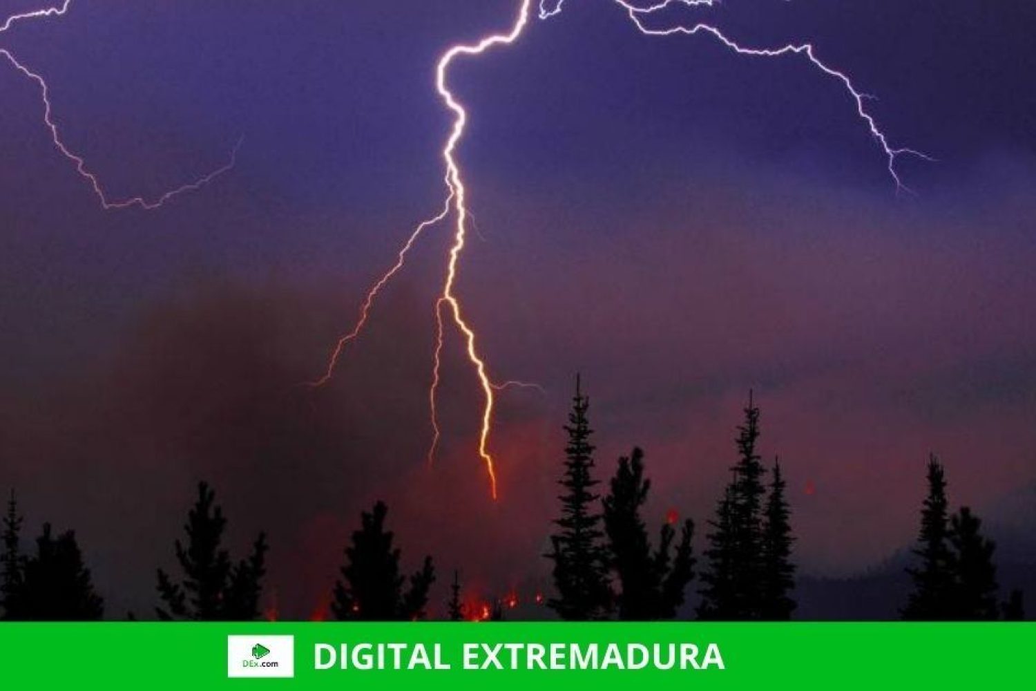 Un alto porcentaje de incendios forestales producidos en esta semana, lo fue por rayos
