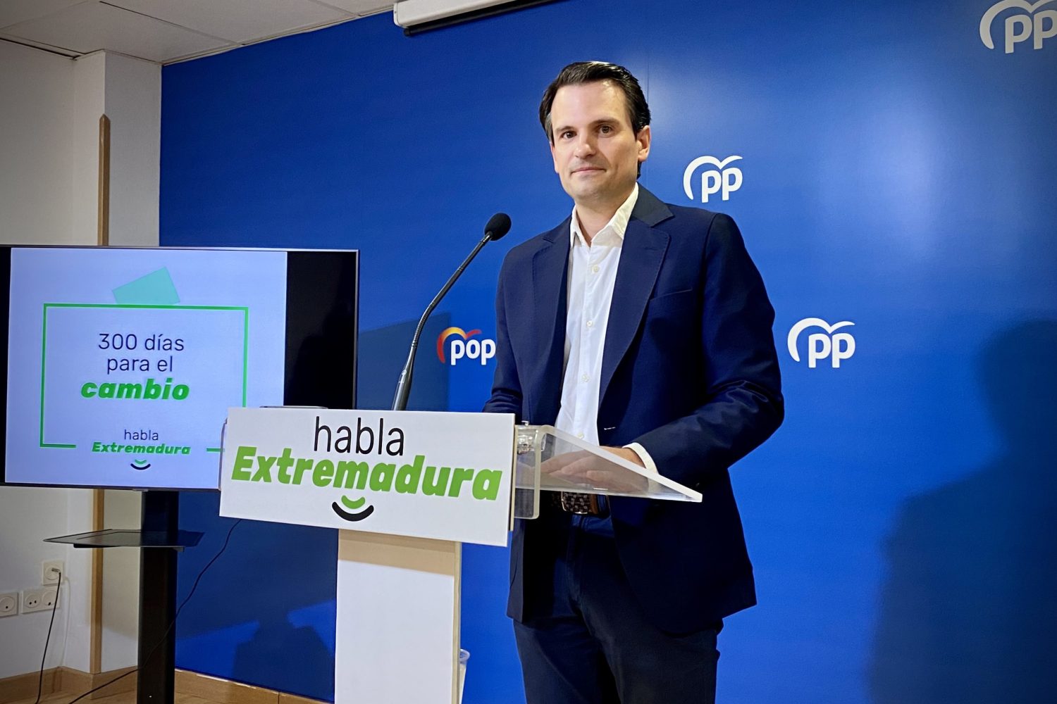 Abel Bautista, secretario general del Partido Popular en Extremadura.