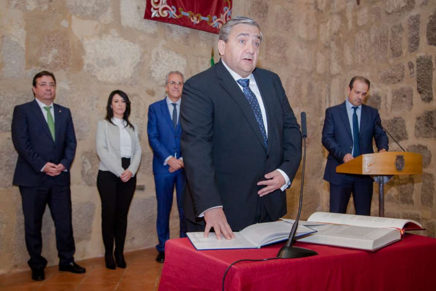 Antonio HIdalgo, Rector de la Universidad de Extremadura.