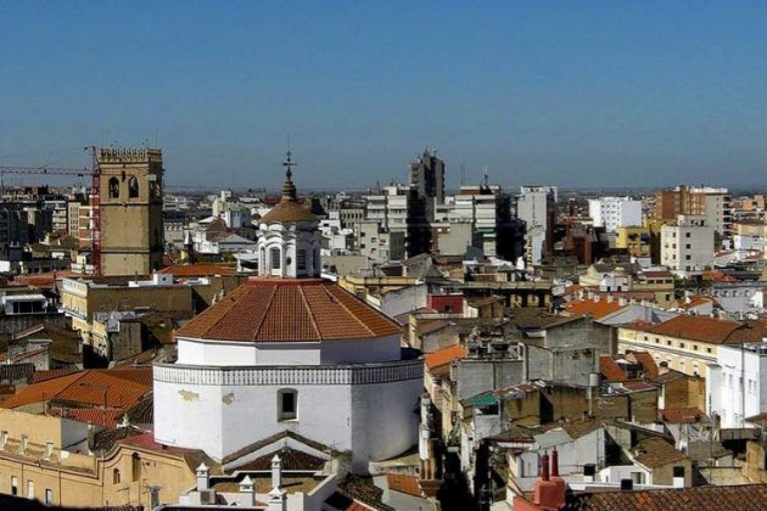 Vista parcial de Badajoz.
