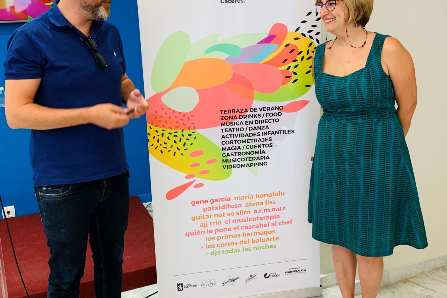 De dcha a izqda, Fernanda Valdés y Jorge Villar.
