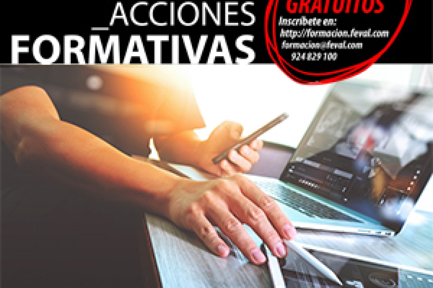 banner cursos de formación Feval