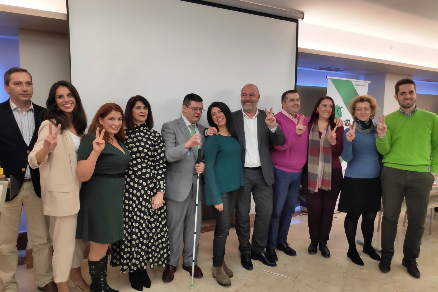 Integrantes de la Comisión Gestora de Cáceres Viva. Im: DEx.