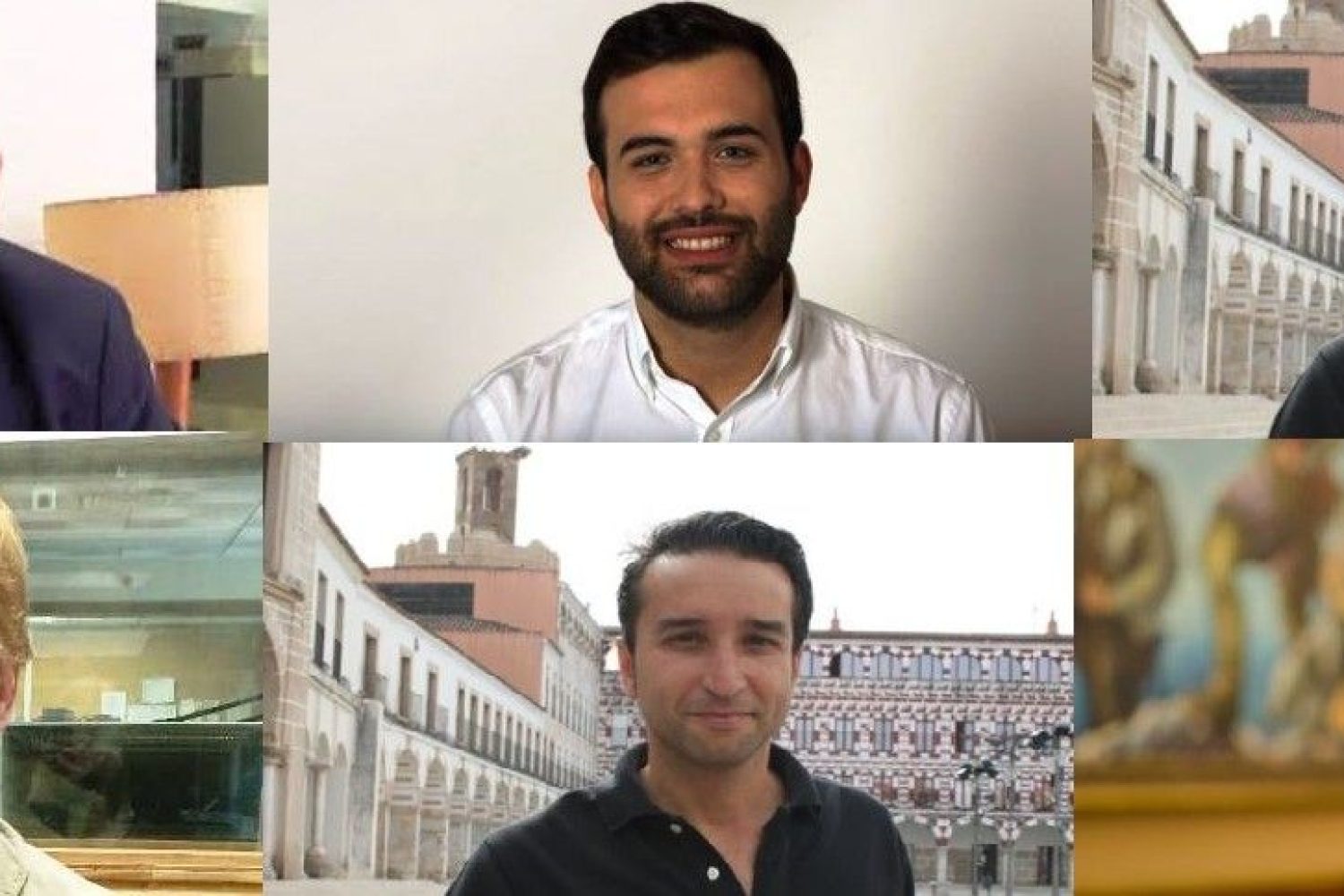 De arriba a abajo, de izqda a dcha: Alcántara, Cs, Salaya, PSOE, Mateos, PP, Gragera, Cs, Cabezas, PSOE y Fragoso, PP.