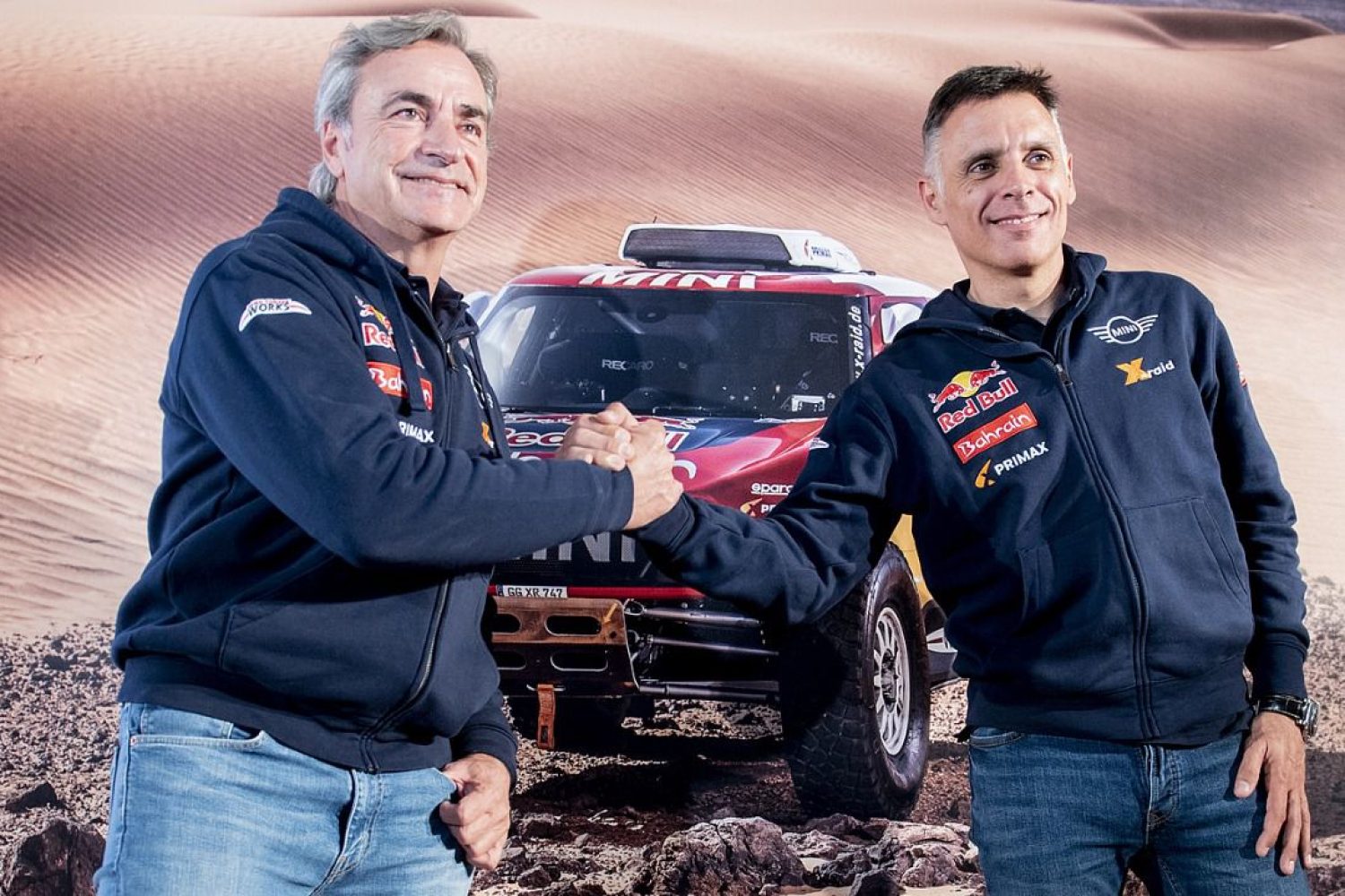 Carlos Sainz y Lucas Cruz.